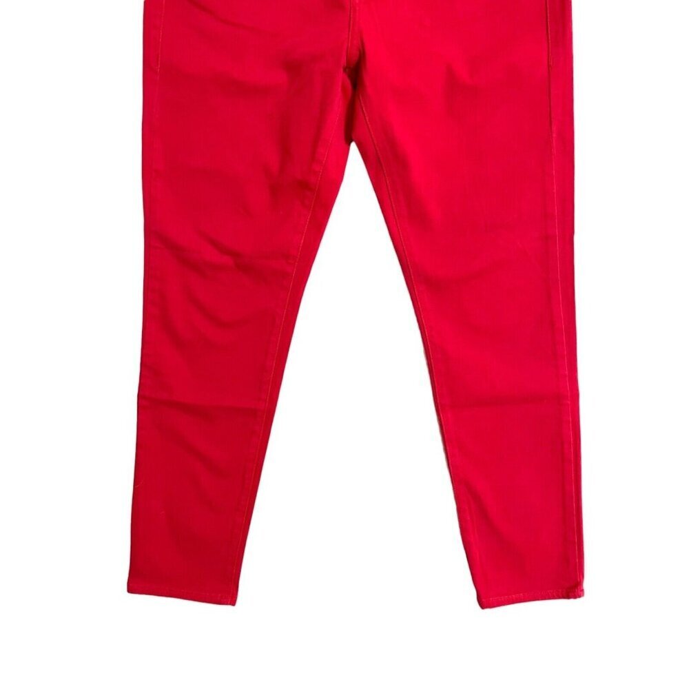 IT! Jeans Midrise Ankle Skinny Red Denim Jeans SZ 27 NWT - Picture 4 of 10